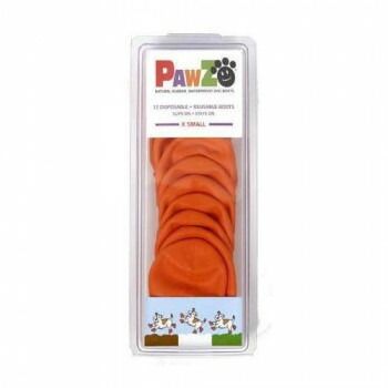 正規輸入品 アメリカ Pawz Dog Boots社製 ポウズ ラバードッグブーツ オレンジ XS PZXS ペット用品