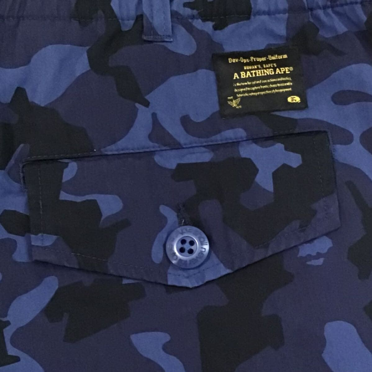 BAPE SAND camo カーゴ ハーフパンツ Mサイズ ネイビー a bathing ape