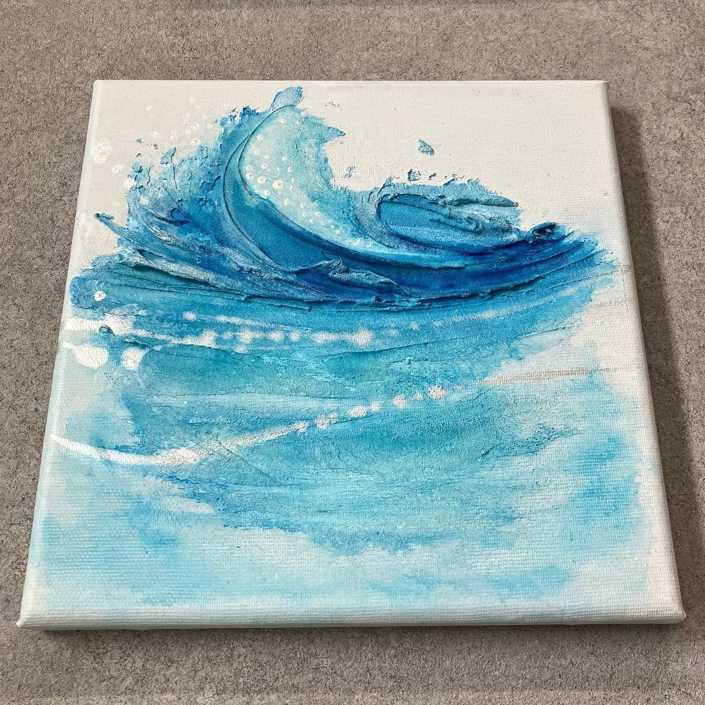 23×23 抽象画 テクスチャー 海 絵画 アートパネル インテリア