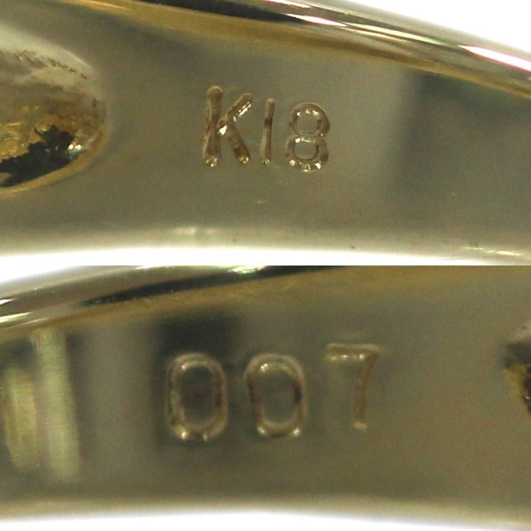 K18 タヒチ パール 真珠 ダイヤリング 指輪 12号 9.0mm 0.07ct 4.4g KA 磨き仕上げ品 Aランク - メルカリ