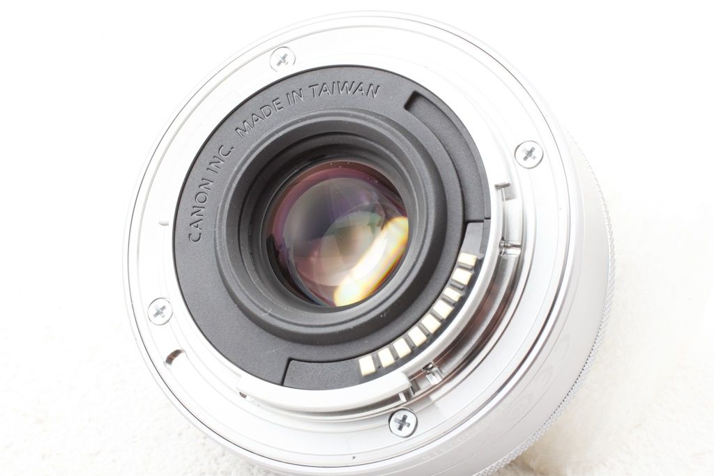 美品 Canon キヤノン EF-M 22mm F2 STM シルバー パンケーキ レンズ 美