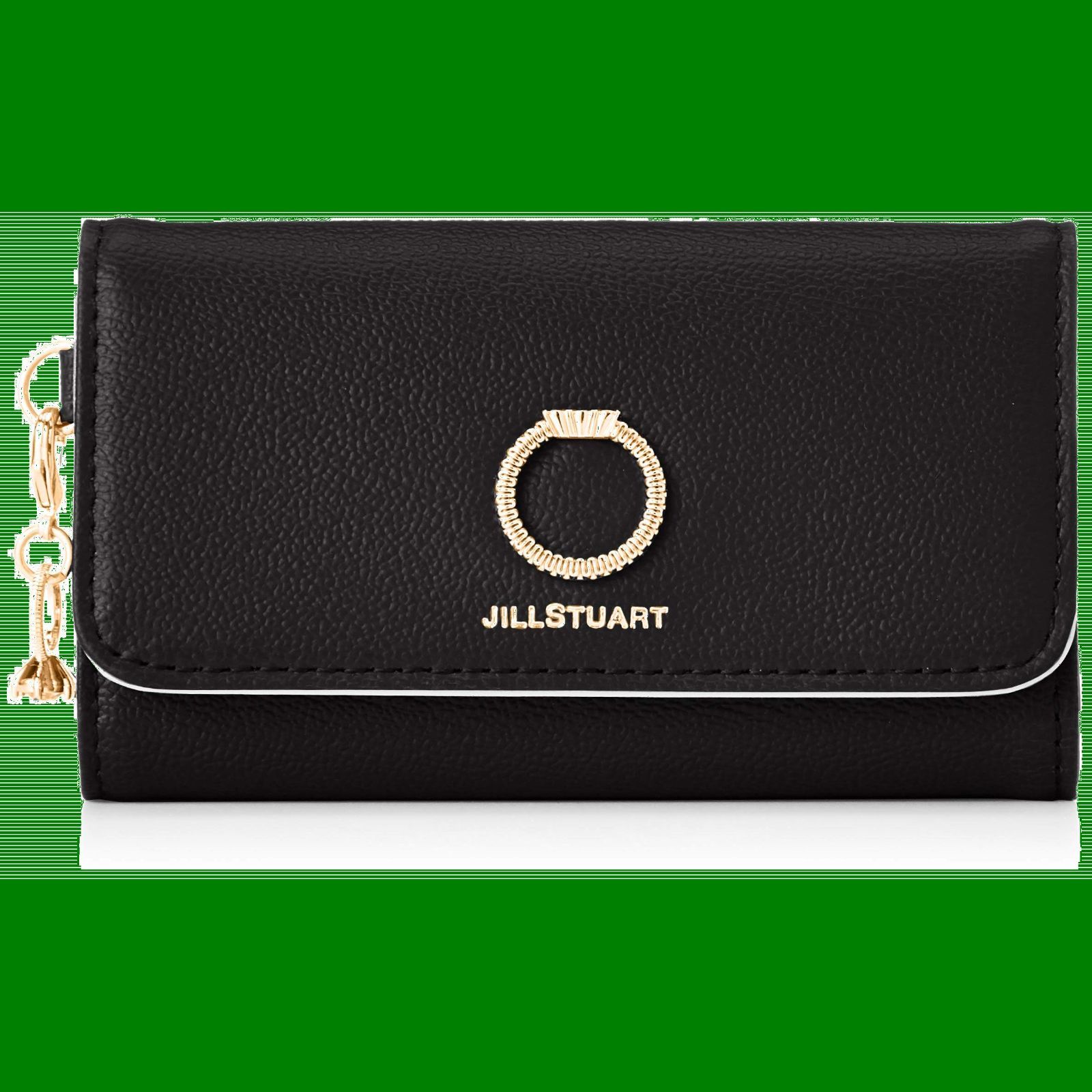 数量 エターナル 牛革 型押し リングブローチ キーケース キーフック リング付 ダイヤ指輪チャーム付 ジルスチュアート JSLW0DK1 BOX入り レディース