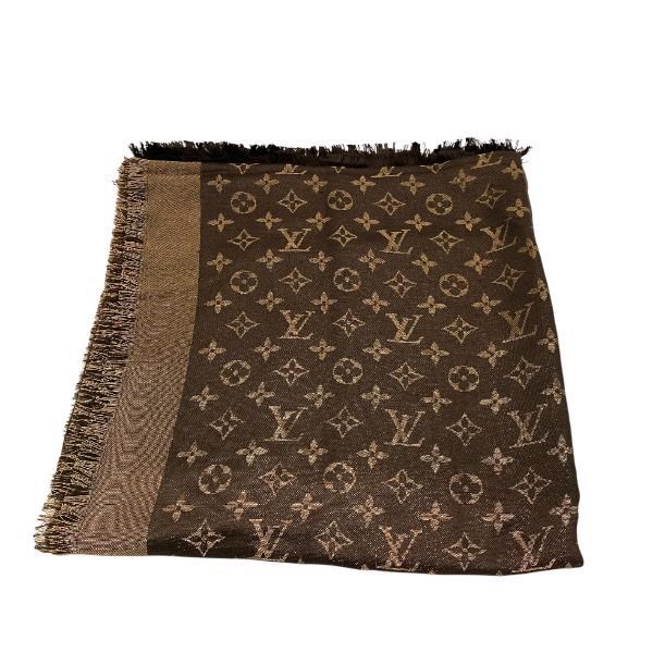 ルイヴィトン Louis Vuitton モノグラムシャイン M 75122 ブランド小物 ストール ユニセックス