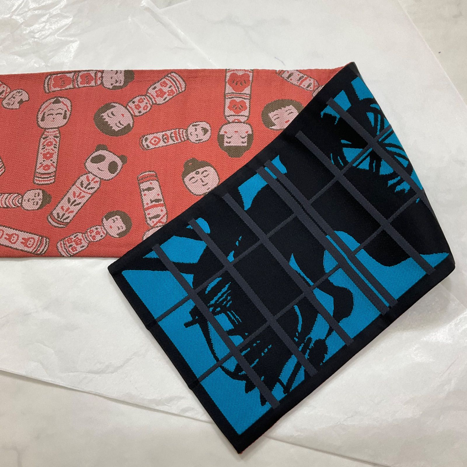 kimono+one○未使用同然○最高級○ 正絹○鶴○鶴の恩返し○こけし 