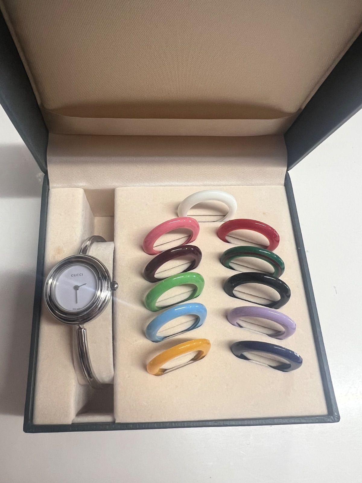 GUCCI グッチ　チェンジベゼル　ベゼル18個　時計(ジャンク品) GUCCI チェンジベゼル ジャンク 現状品 - メルカリ