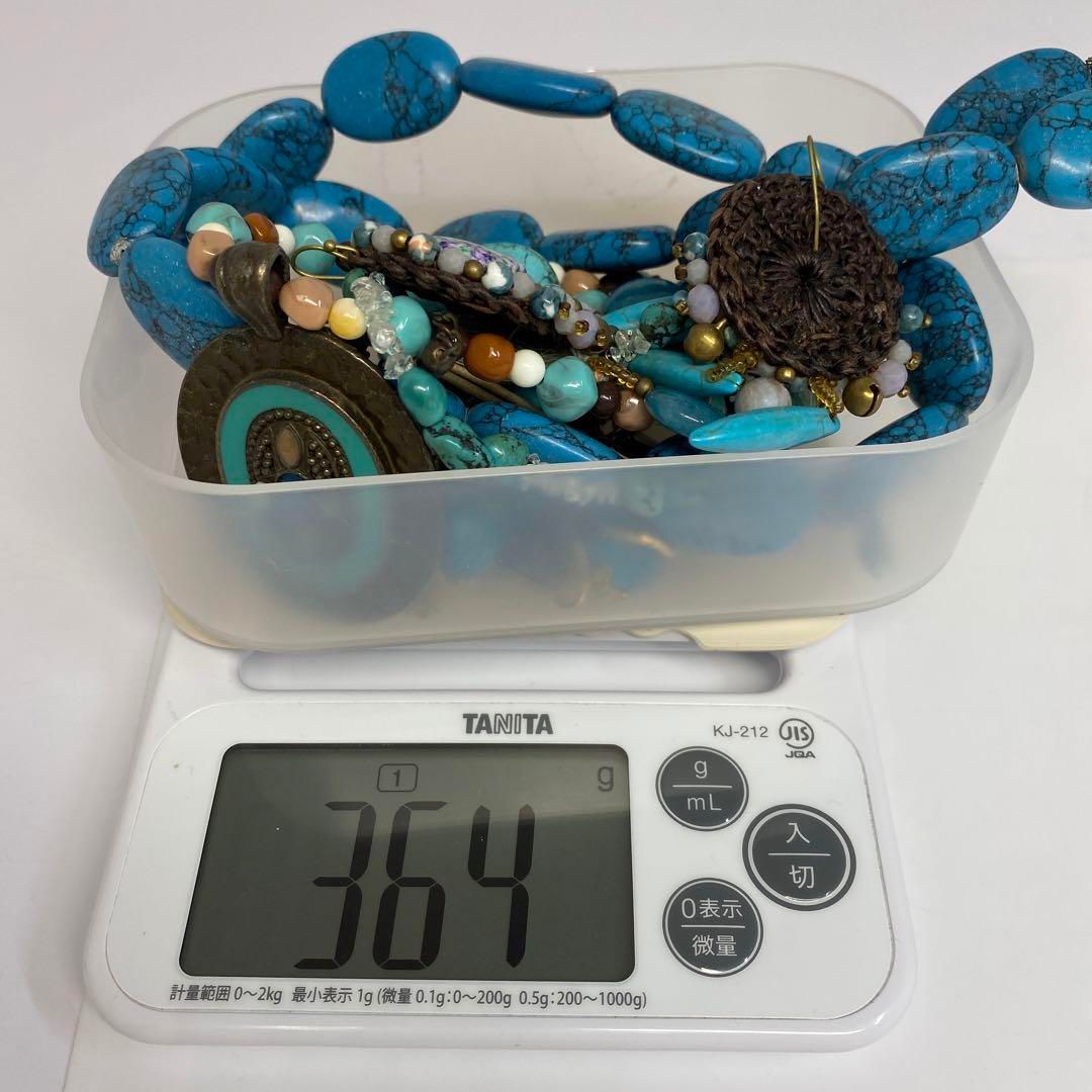 時代 ターコイズネックレス 大玉 色々 364g 東さ6-0506ア NICORILABO_COM