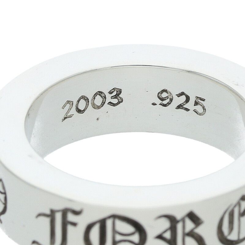 クロムハーツ  6mm SPACER FOREVER/6mmスペーサーフォーエバー シルバーリング メンズ 9.5号