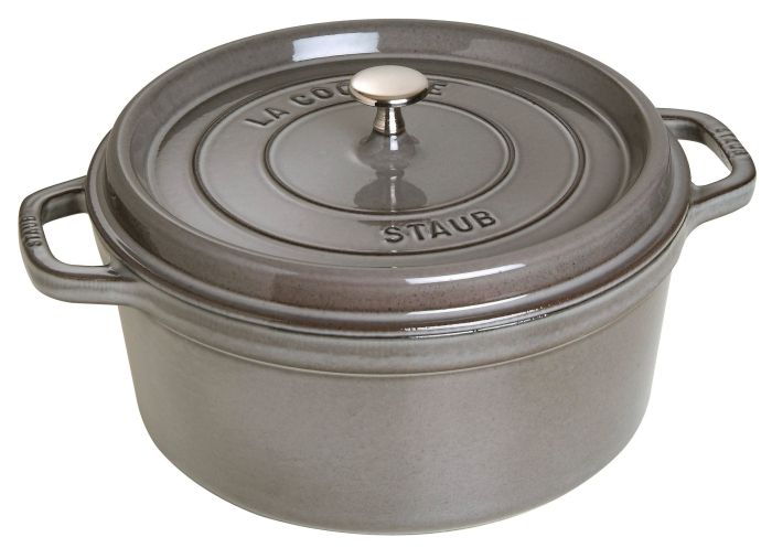 3営業日で発送 STAUB ストウブ ストウブ ピコ ココット ラウンド２８㎝グレー４０５０９－３１４ RST4740