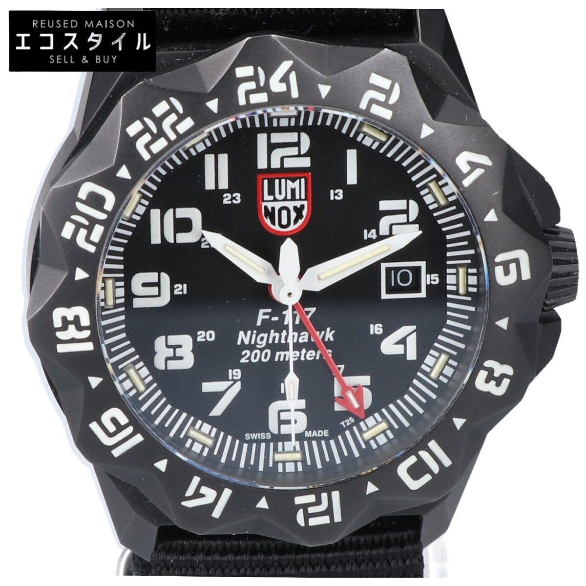 LUMINOX ルミノックス F-117 NIGHTHAWK 6420 SERIES Ref.6421 双方向回転ベゼル クオーツ