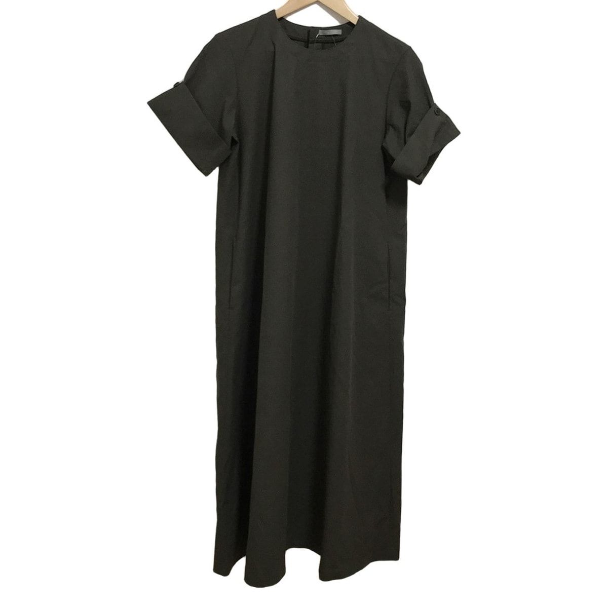 theory luxe セオリーリュクス ワンピース サイズ38 M レディース - カーキ クルーネック|半袖|ロング