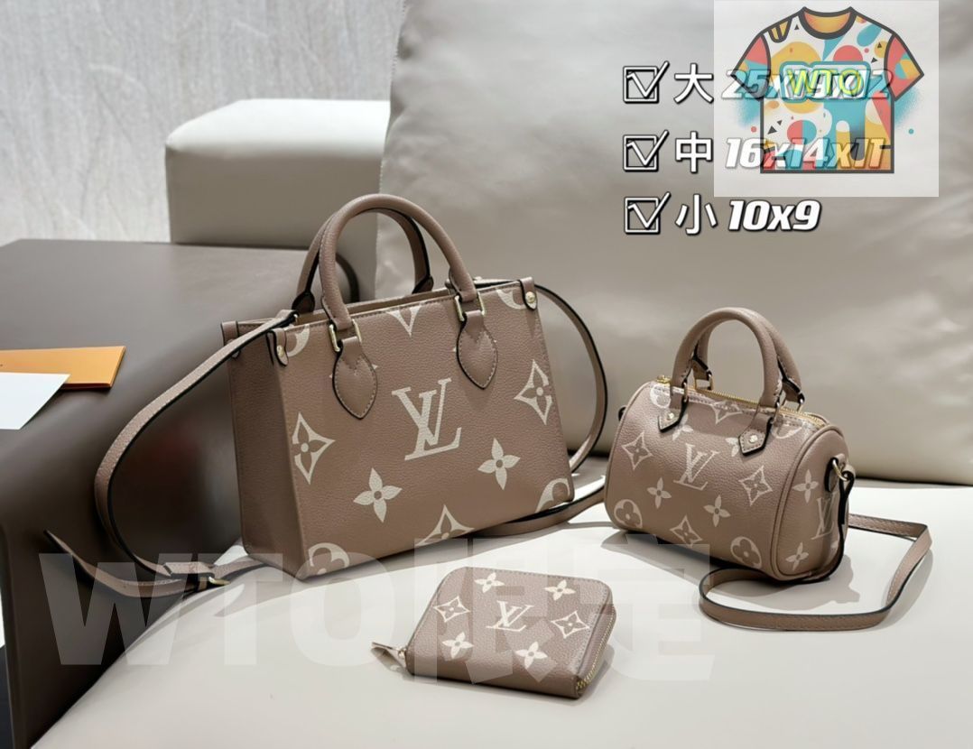 【ハクルナ】LOUIS VUITTON ルイヴィトン オンザゴー PM オンザゴー PM バイカラー モノグラム・アンプラント レザー