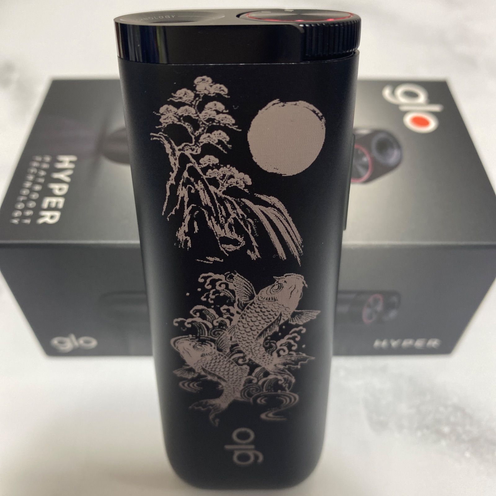 鯉 滝登り デザイン レーザー加工 glo HYPER グロー ハイパー