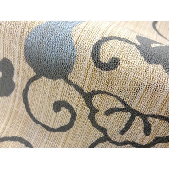 浴衣 反物 レディース 龍村美術きもの 綿100％ ひょうたんグレー TB-31  