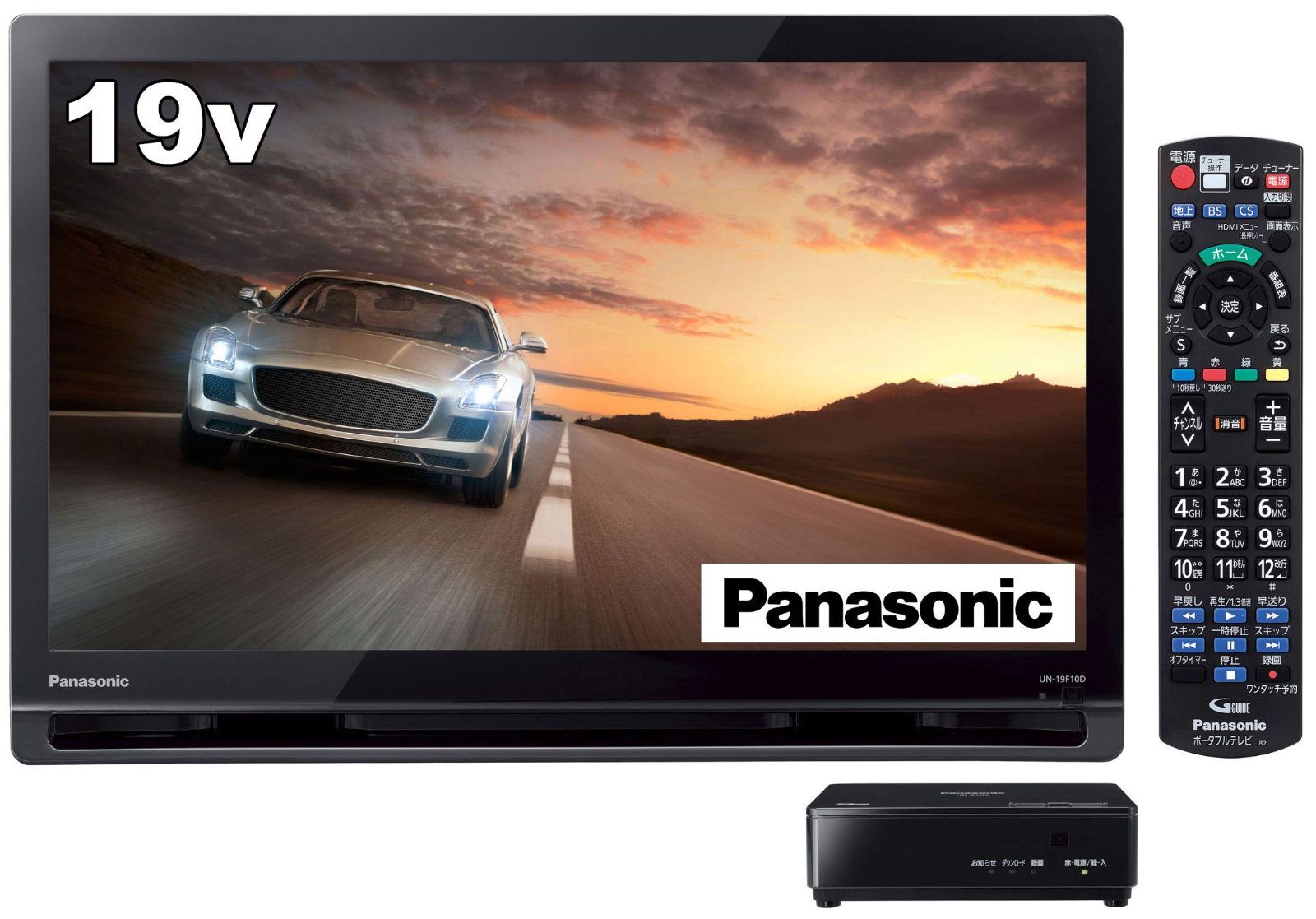 ポータブル ハイビジョン 液晶テレビ プライベート ビエラ 19V型 ブラック パナソニック UN-19F10-K