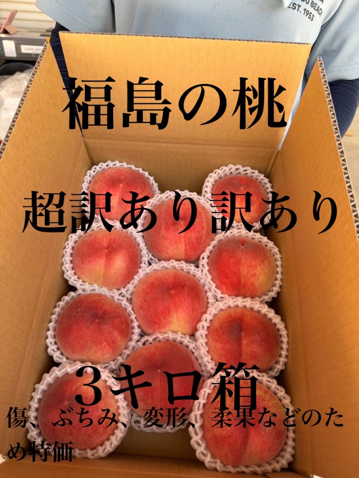 超訳あり福島の桃 超訳あり訳あり福島の桃 - メルカリ