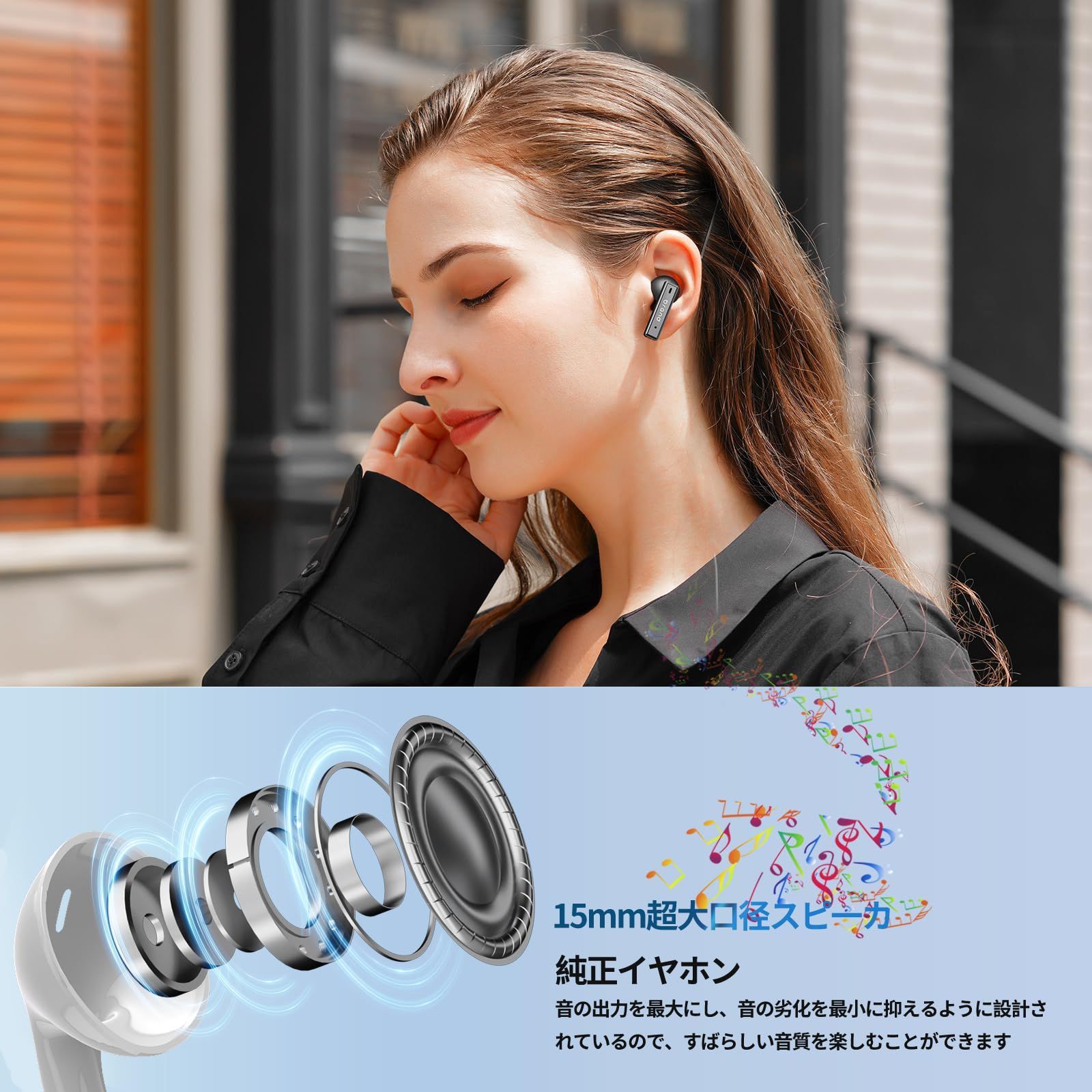 新着商品】3.5mmジャック HIFI音質 音量調整 重低音 ノイズキャンセ