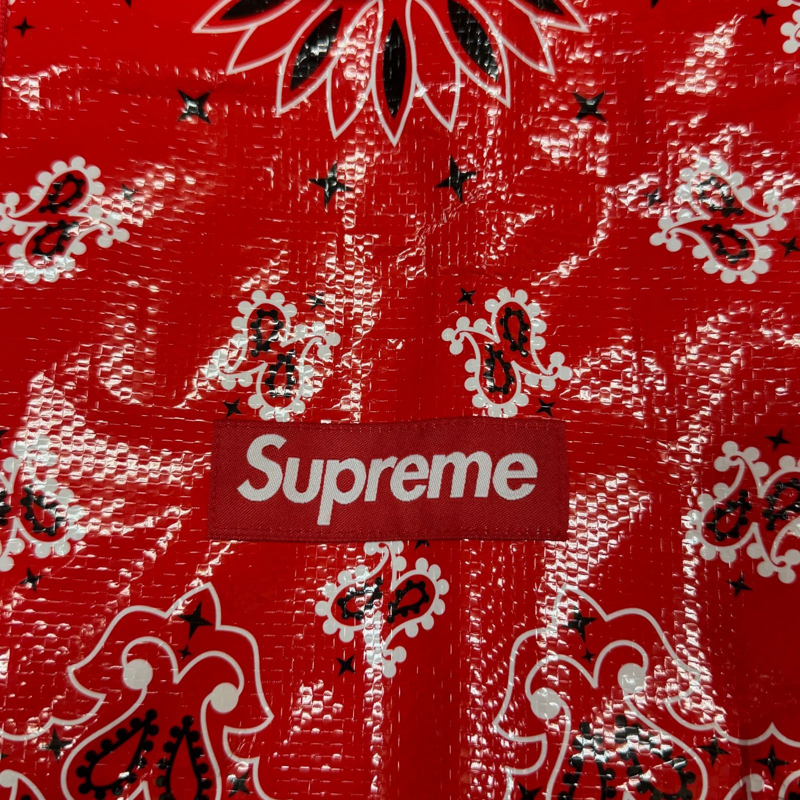 Supreme バンダナ柄 ショルダーバッグ レッド Supreme◇woven shoulder bag/ショルダーバッグ/ポリエステル