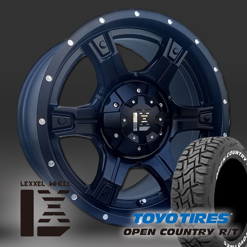 プラド ハイラックス サーフ FJクルーザー H3 17インチ LEXXEL OutLaw 