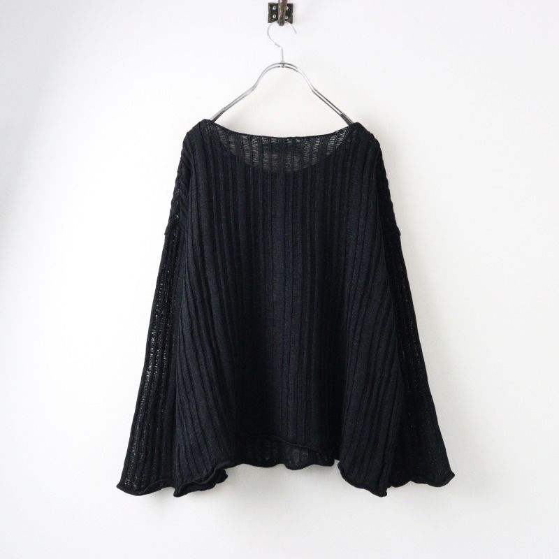 DEUXIEME CLASSE - 美品 24SS ドゥーズィエムクラス Deuxieme Classe MARILYN MOON マリリンムーン 別注 FLARESLEEVE KNIT/ブラック ニット【2400014405064】 美品 24SS ドゥーズィエムクラス Deuxieme Classe MARILYN MOON