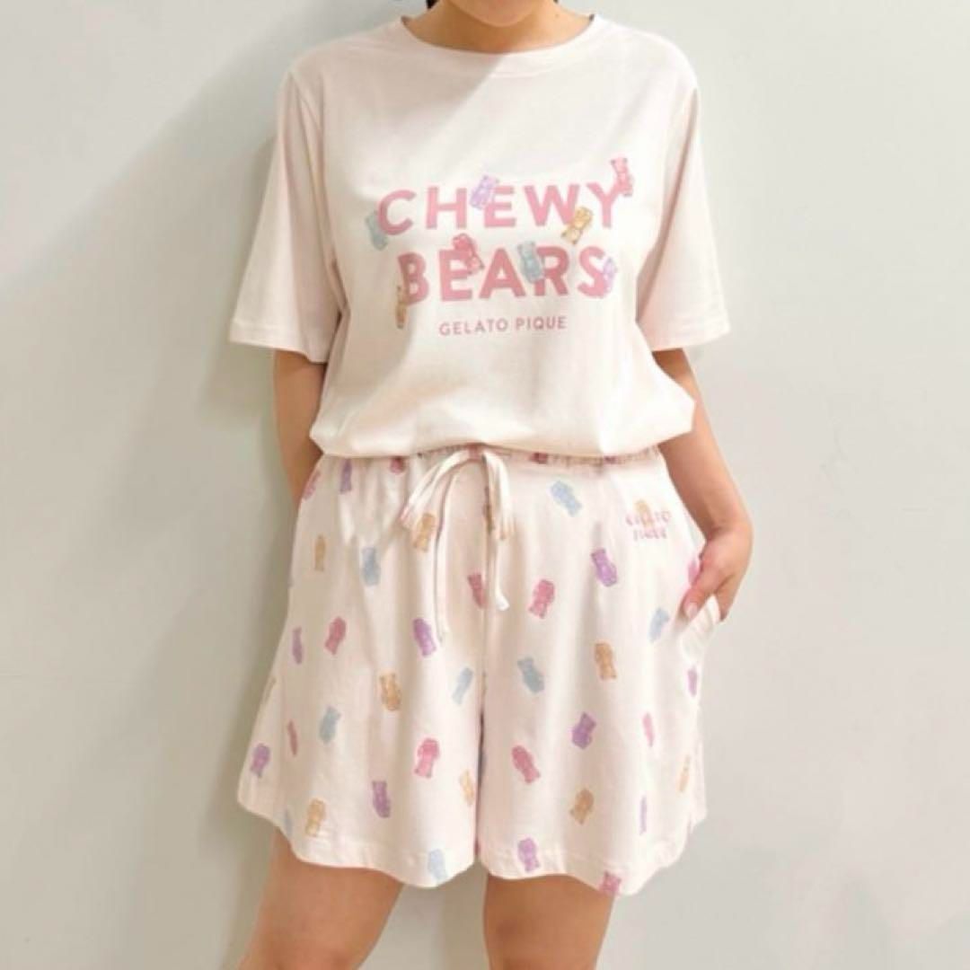 gelato pique チューイーベアワンポイントTシャツ＆ショートパンツ 上下セット