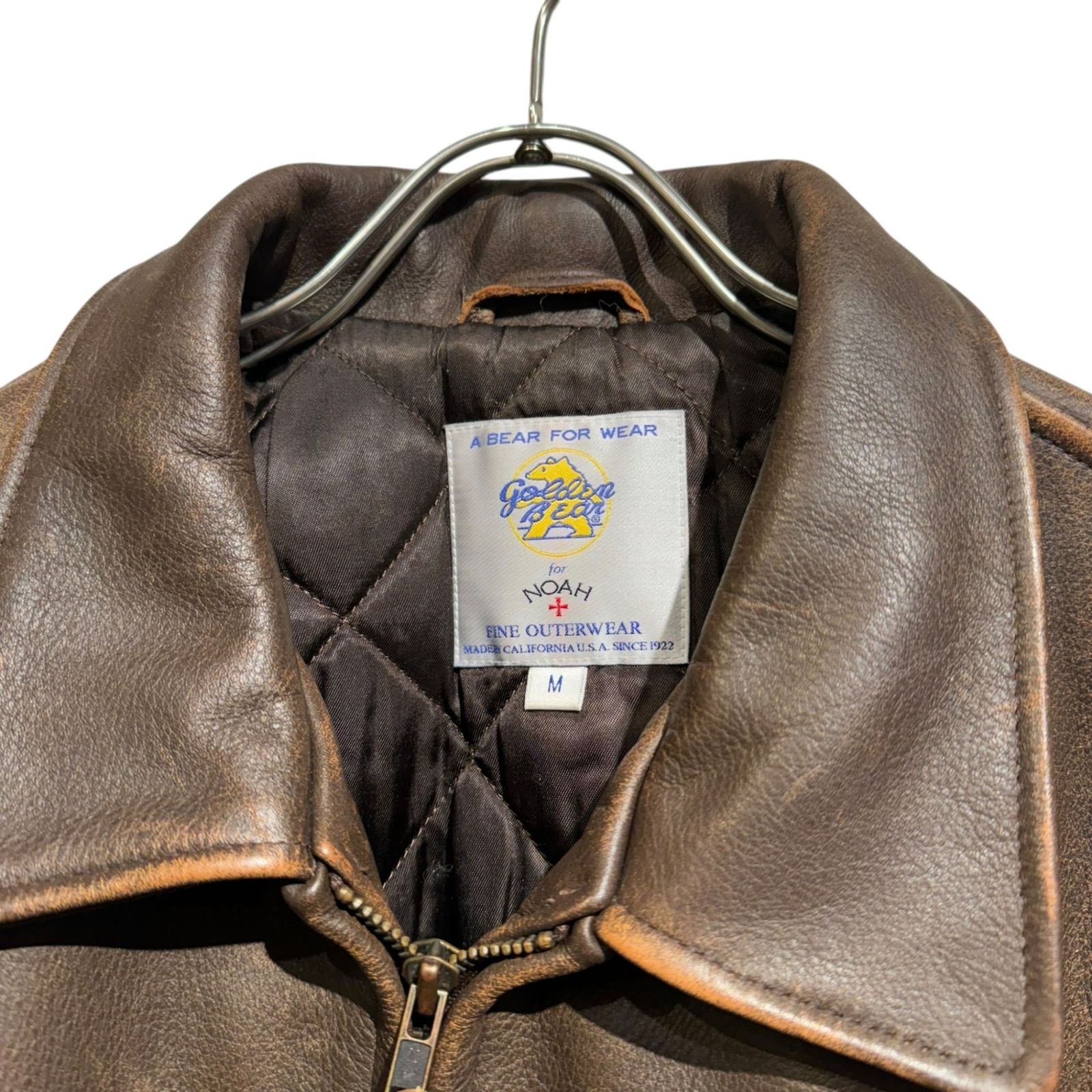 NOAH (ノア) ④ 19011122001030 A-2 Leather Jacket / Golden