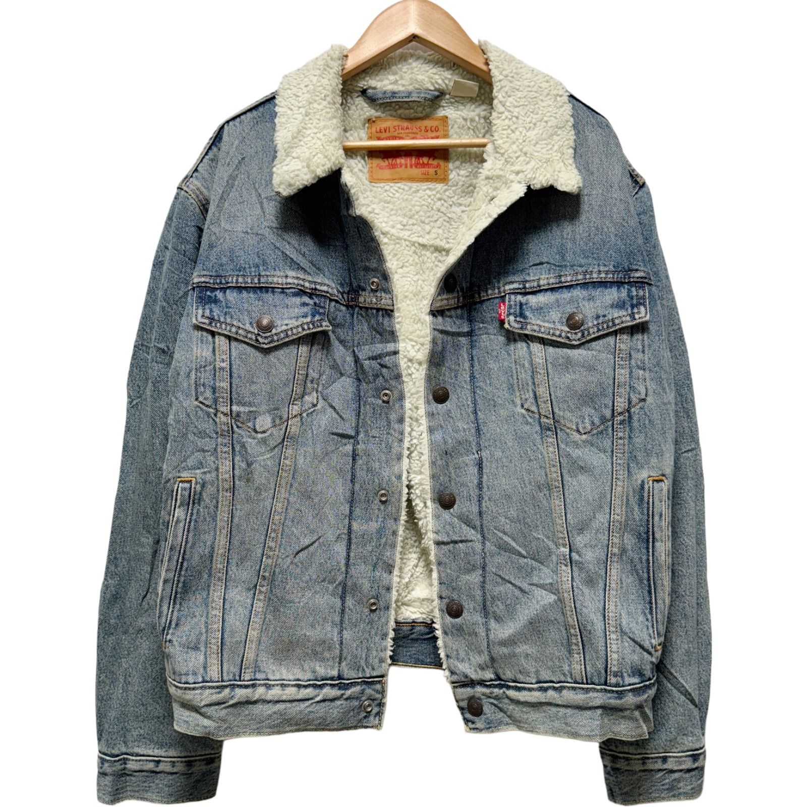 近日削除‼️ LEVI’S リーバイス デニムボアジャケット Mサイズ Levi's/Denim Boa Jacket（リーバイス デニムボアジャケット