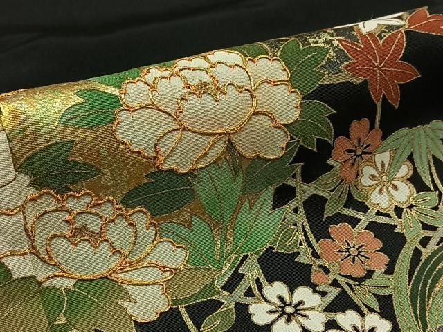 平和屋着物□豪華黒留袖 作家物 手描き 風景文 暈し染め 金彩