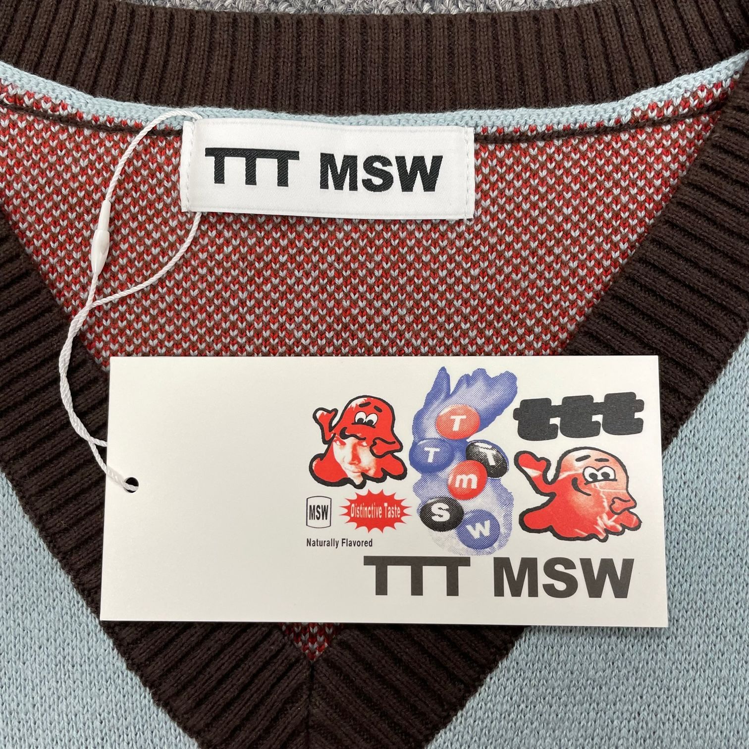 定価19800円 新品 TTT MSW 22AW Border Knit Vest ボーダー ニット 