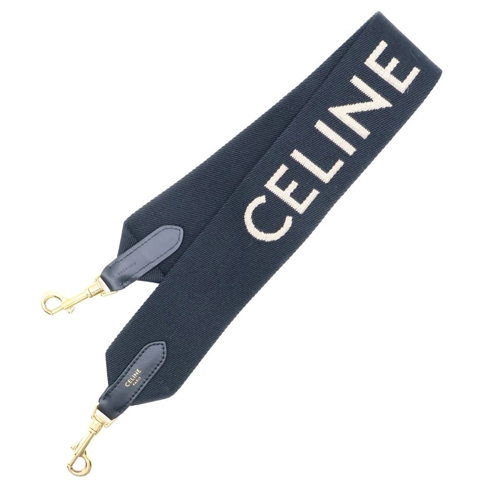 CELINE / ジャガード ロングストラップ ウール ロゴ グレー CELINE / ジャガード ロングストラップ ウール ロゴ グレー