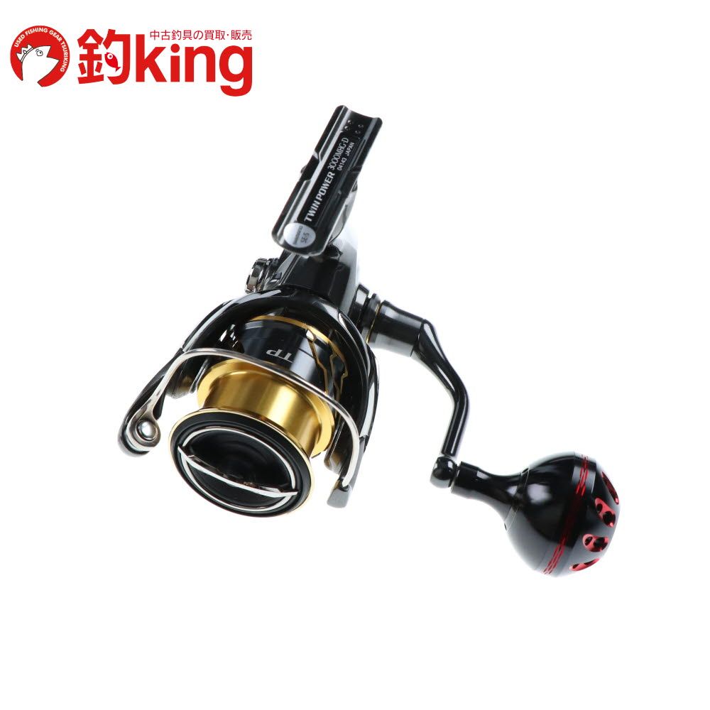 SHIMANO - 【中古/美品】 シマノ 20 ツインパワー 3000MHG ゴメクサスノブ付  /O075M 中古/美品】 シマノ 20 ツインパワー 3000MHG ゴメクサスノブ付