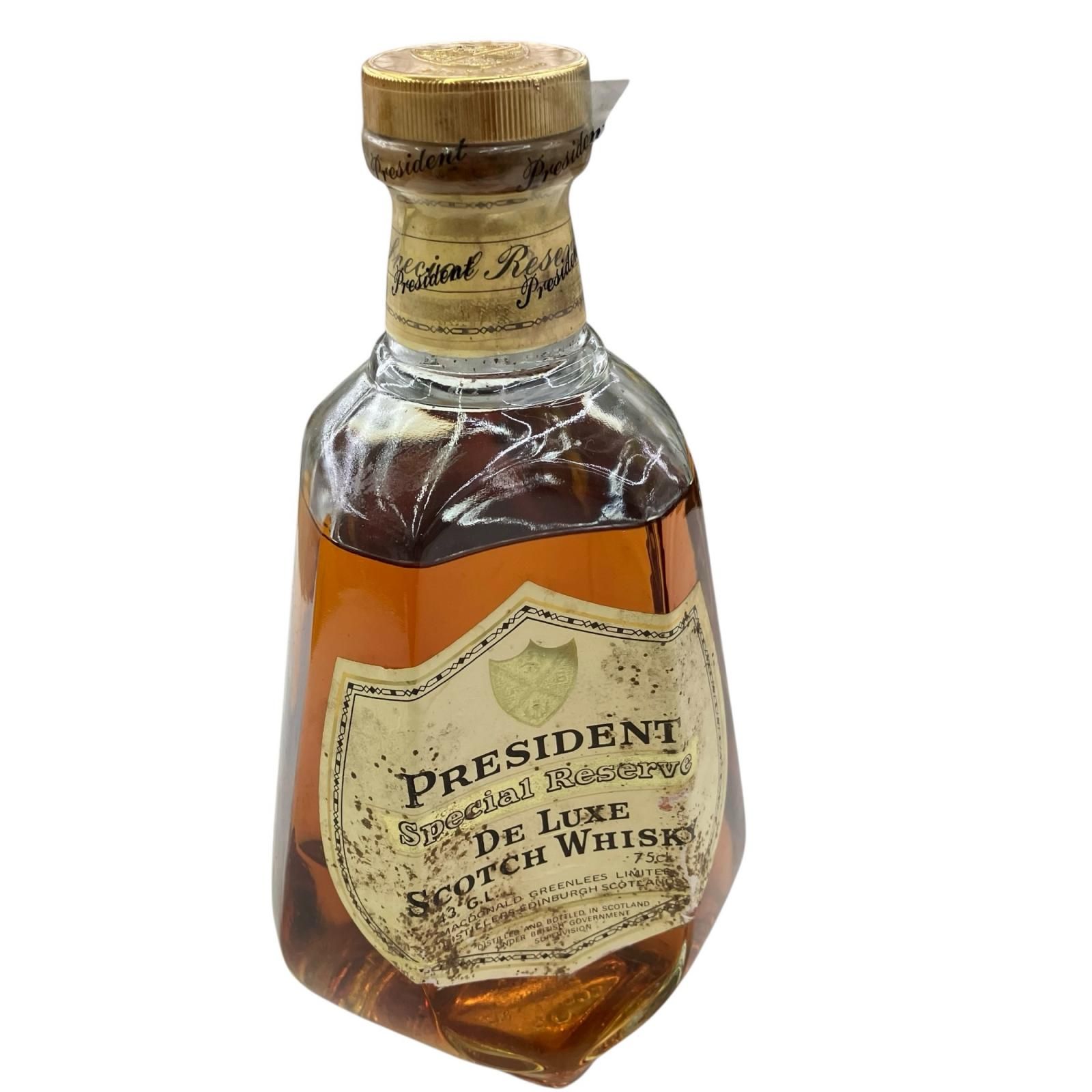 長州力　枡　引退記念パーティー　非売品 President Special Reserve ウイスキー 750ml 186000 PRESIDENT