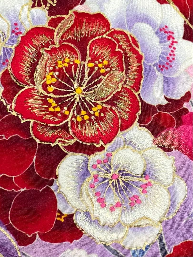 振袖 假屋崎省吾 刺繍 金彩 グリッター チューリップ 身丈158cm MO2709 