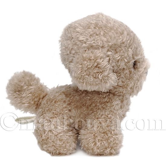 トイプードル ぬいぐるみ 犬 内藤デザイン研究所 わたぽ ブラウン 9cm