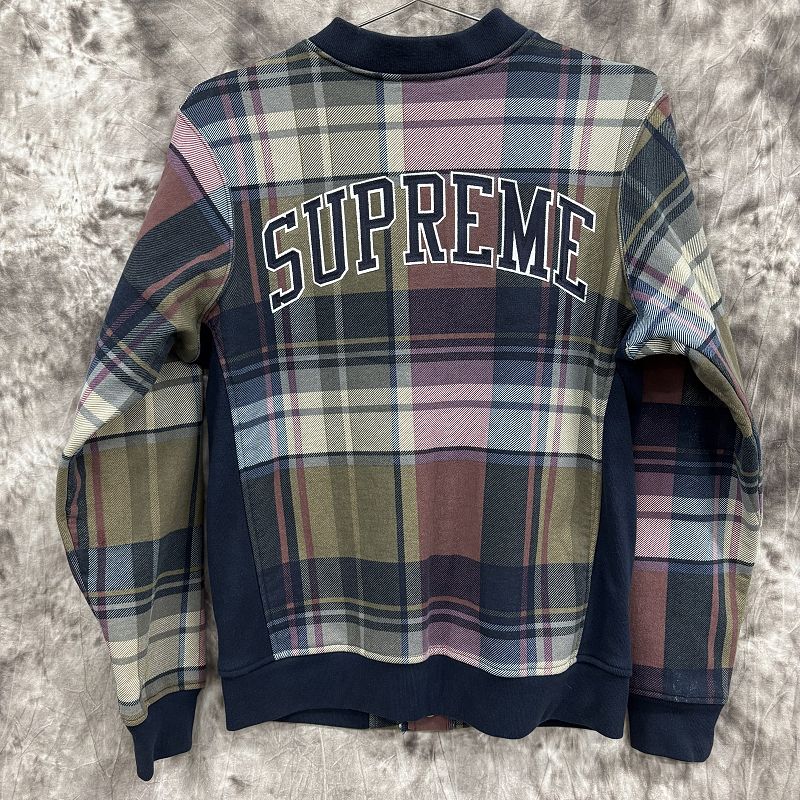 supreme スウェット　プレイド Supreme Striped Rib Hooded Sweatshirt (FW18) - $148