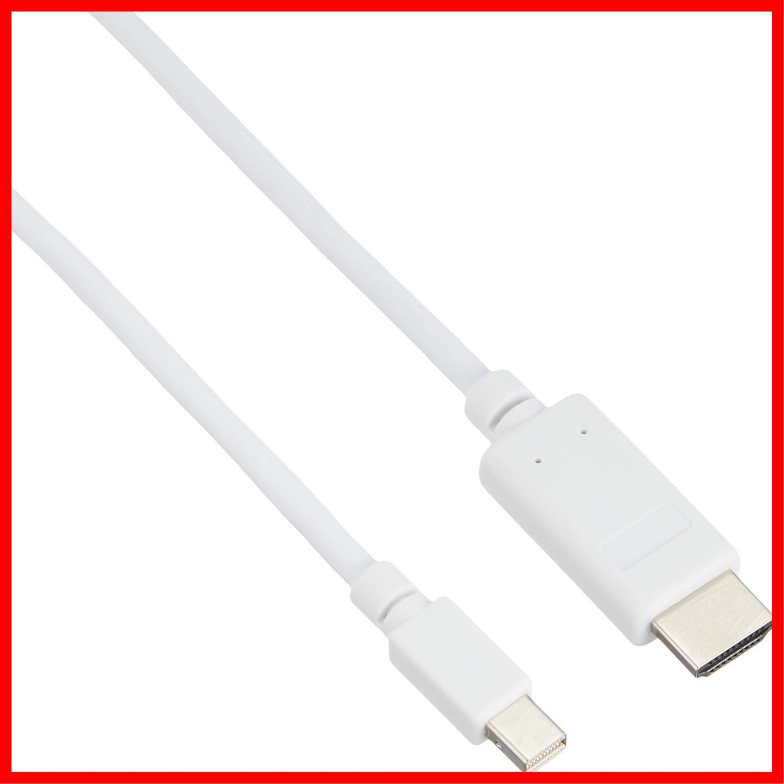 新着商品 2m 変換ケーブル オス オス ホワイト HDMI - DisplayPort AD-MDPHDMI20WH Mini エレコム
