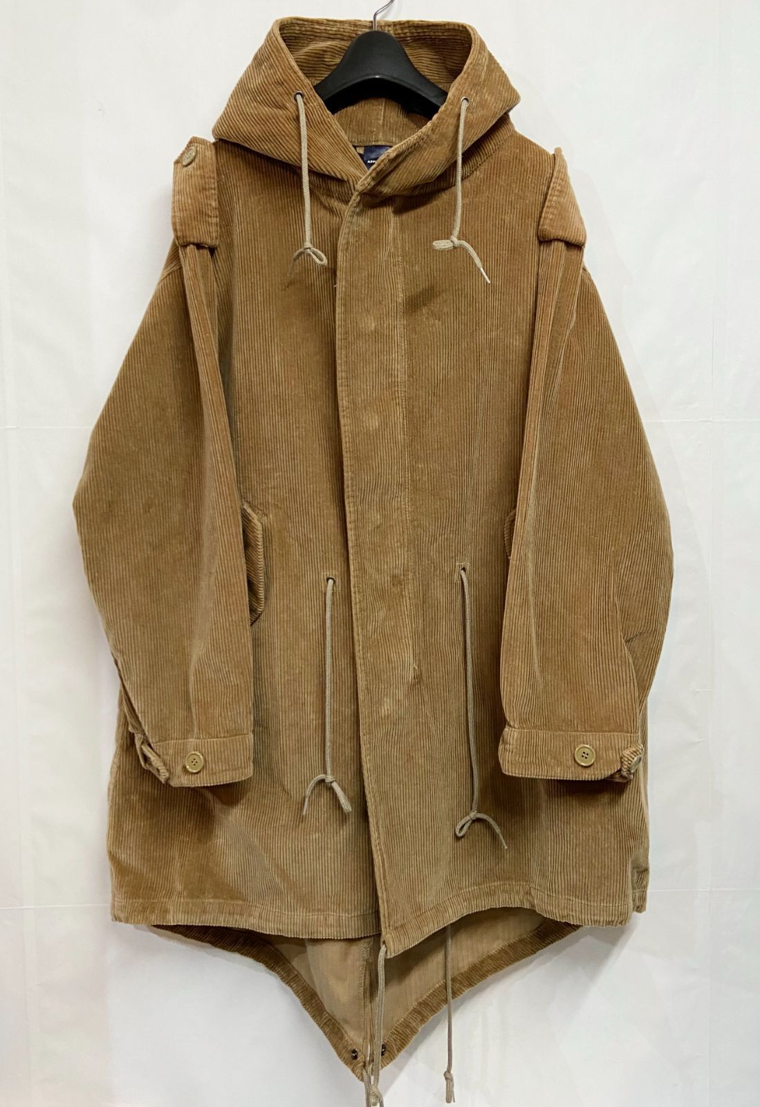希少✨APPLEBUM コーデュロイ モッズコート バンダナ ブラウン L APPLEBUM｜アップルバム CORDUROY ARMY COAT コーデュロイ モッズ