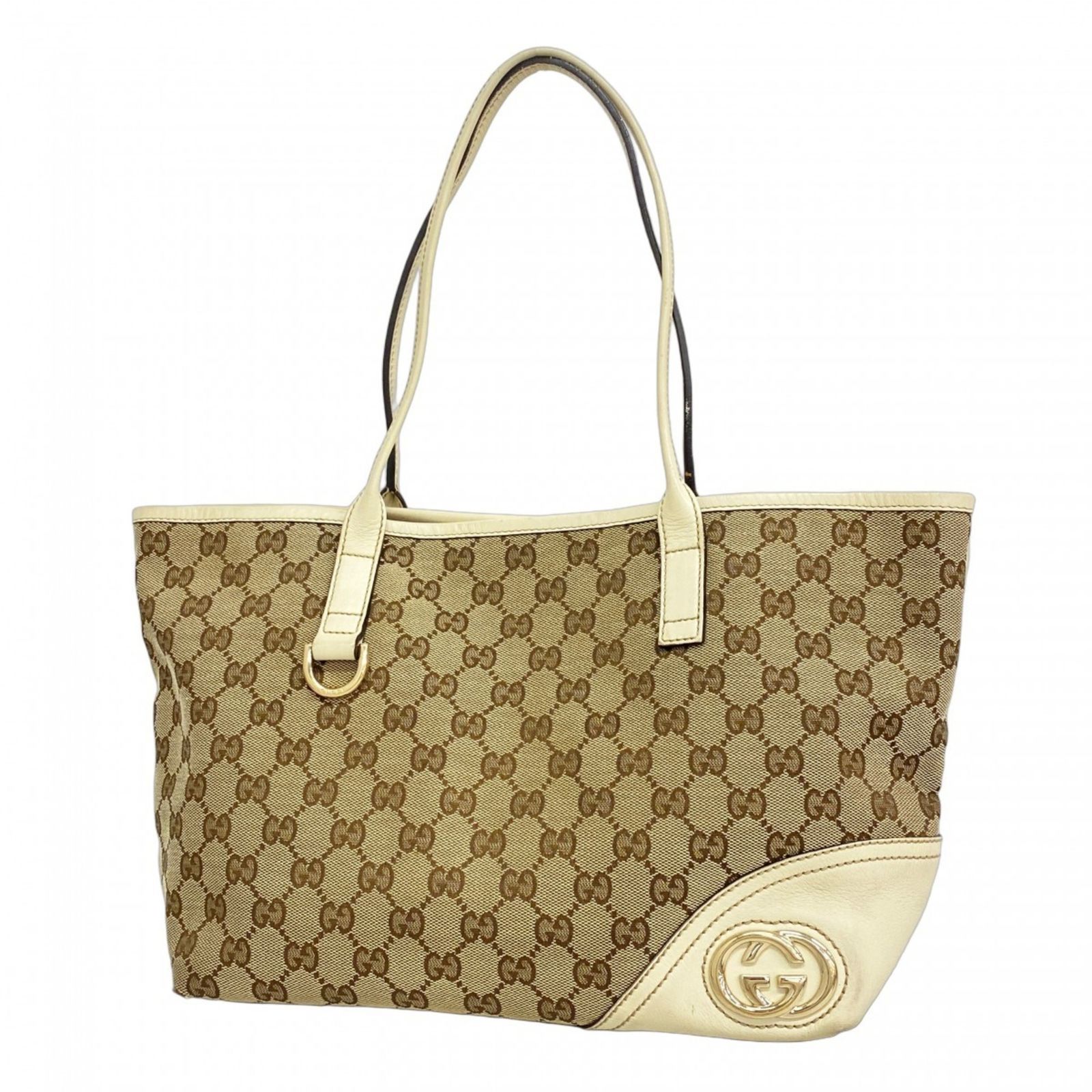 GUCCI ベージュ キャンバス トートバッグ グッチ GUCCI グッチ トートバッグ GGキャンバス ベージュ 002.1098