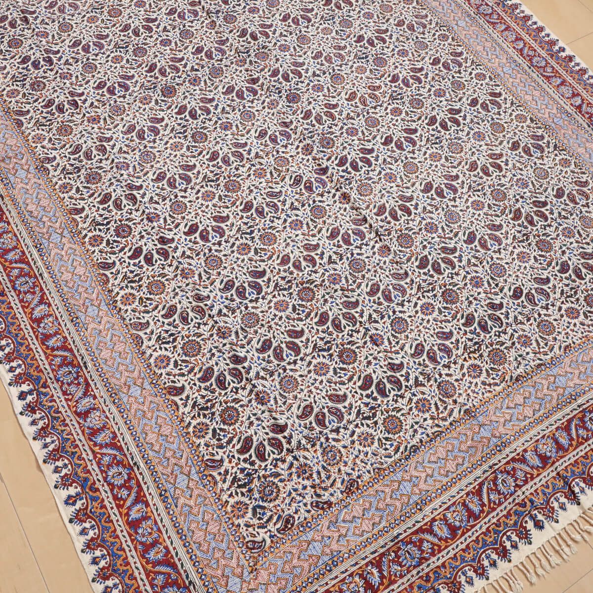 ペルシャ更紗・ガラムカール（イラン手染布） 240×160cm（GC-12277 