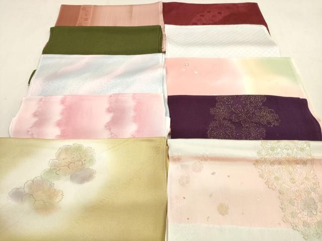 平和屋着物 和装小物 帯揚げ10枚セット 正絹 DAAV2475xg