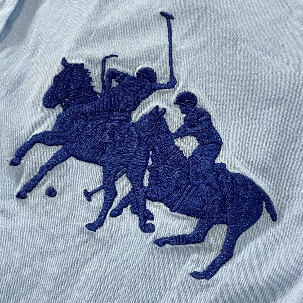 訳あり】RALPH LAUREN （ラルフローレン） ロゴ刺繍長袖シャツ ビック 