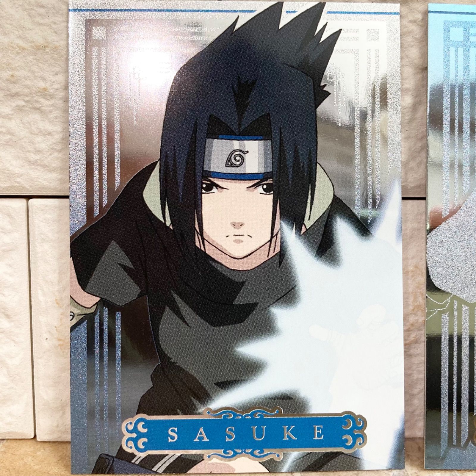 NARUTOエッチングカードコレクション3 SASUKE &SAKURA サスケレアカード3枚まとめ売り】NARUTO エッチングカード キラ