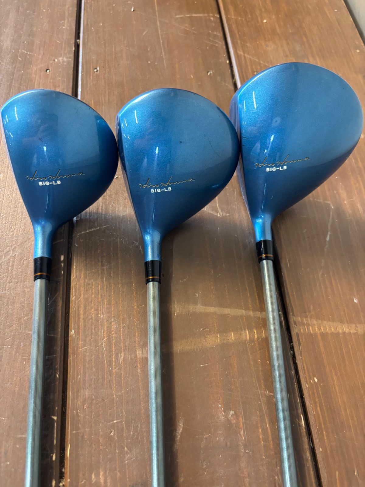 本間ゴルフ 1W.3W.5W BIG-LB チタンウッド 中古ゴルフクラブ】ホンマ