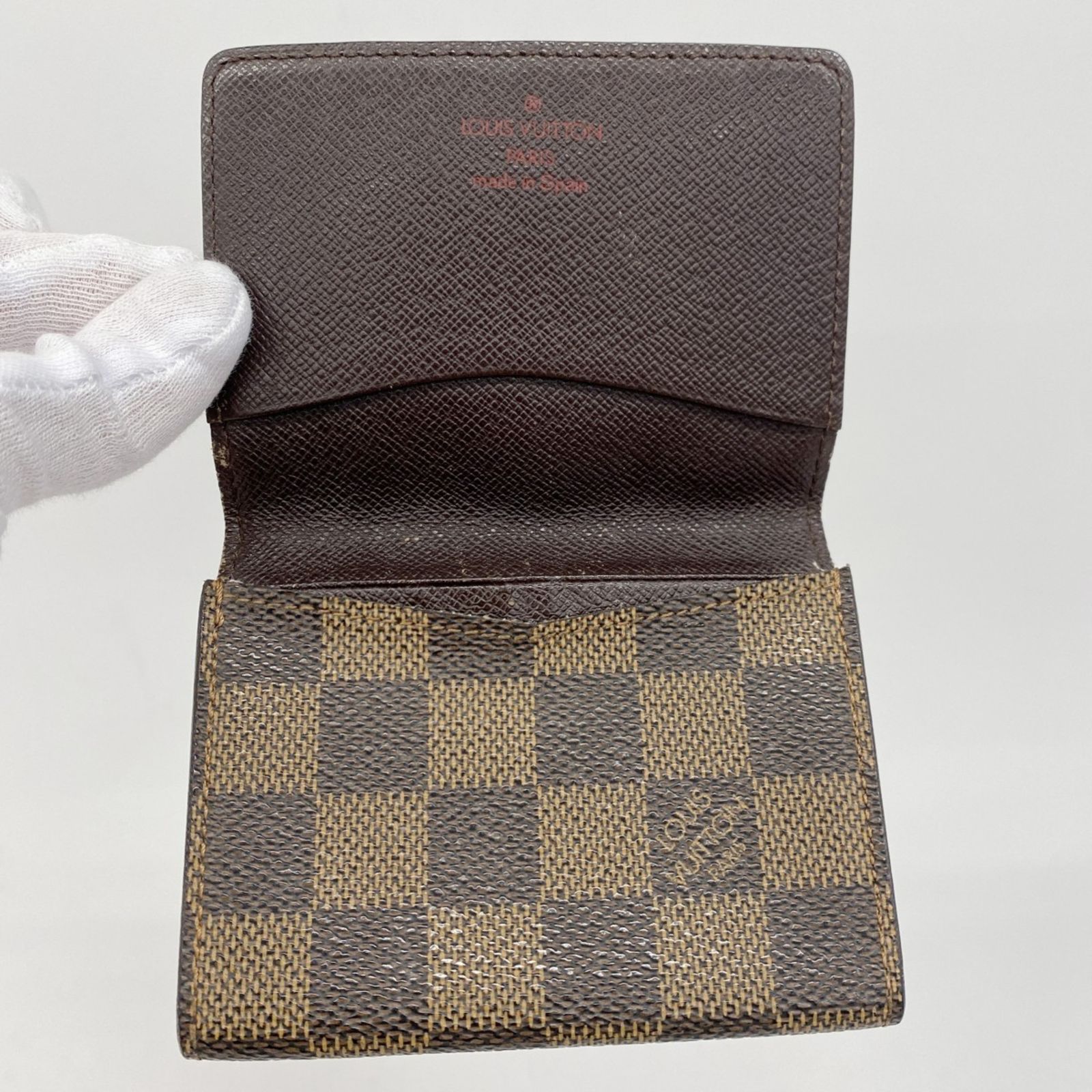 ルイヴィトン　ダミエ　名刺入れ ブラウン ルイ・ヴィトン(Louis Vuitton) ルイ・ヴィトン 名刺入れ ダミエ