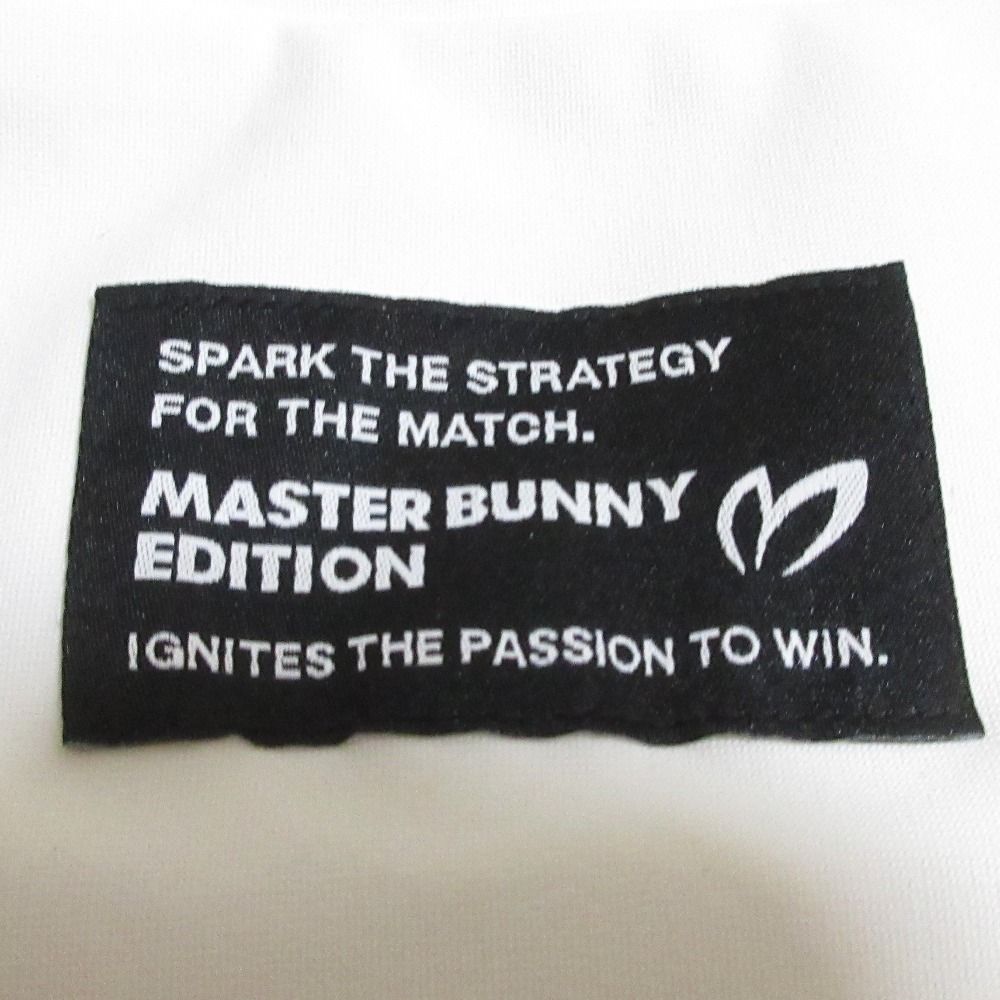 美品 24SS MASTER BUNNY EDITION マスターバニーエディション ノースリーブ モックネック カットソー ゴルフウェア サイズ1 ホワイト レディース 古着 中古 MASTER BUNNY EDITION - 美品 24SS MASTER BUNNY EDITION
