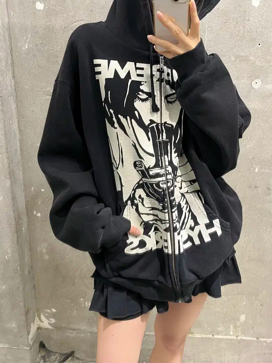 HYSTERIC GLAMOUR レッド ジップアップパーカー S Size【S】 SUPREME シュプリーム × HYSTERIC GLAMOUR 24AW