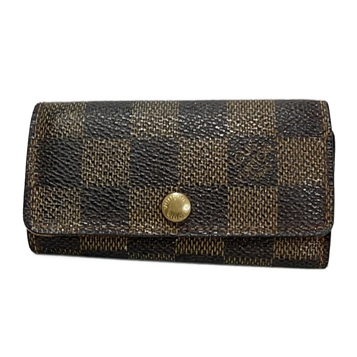 LOUIS VUITTON ルイヴィトン キーケース ダミエ ミュルティクレ4 N62631 エベヌ
