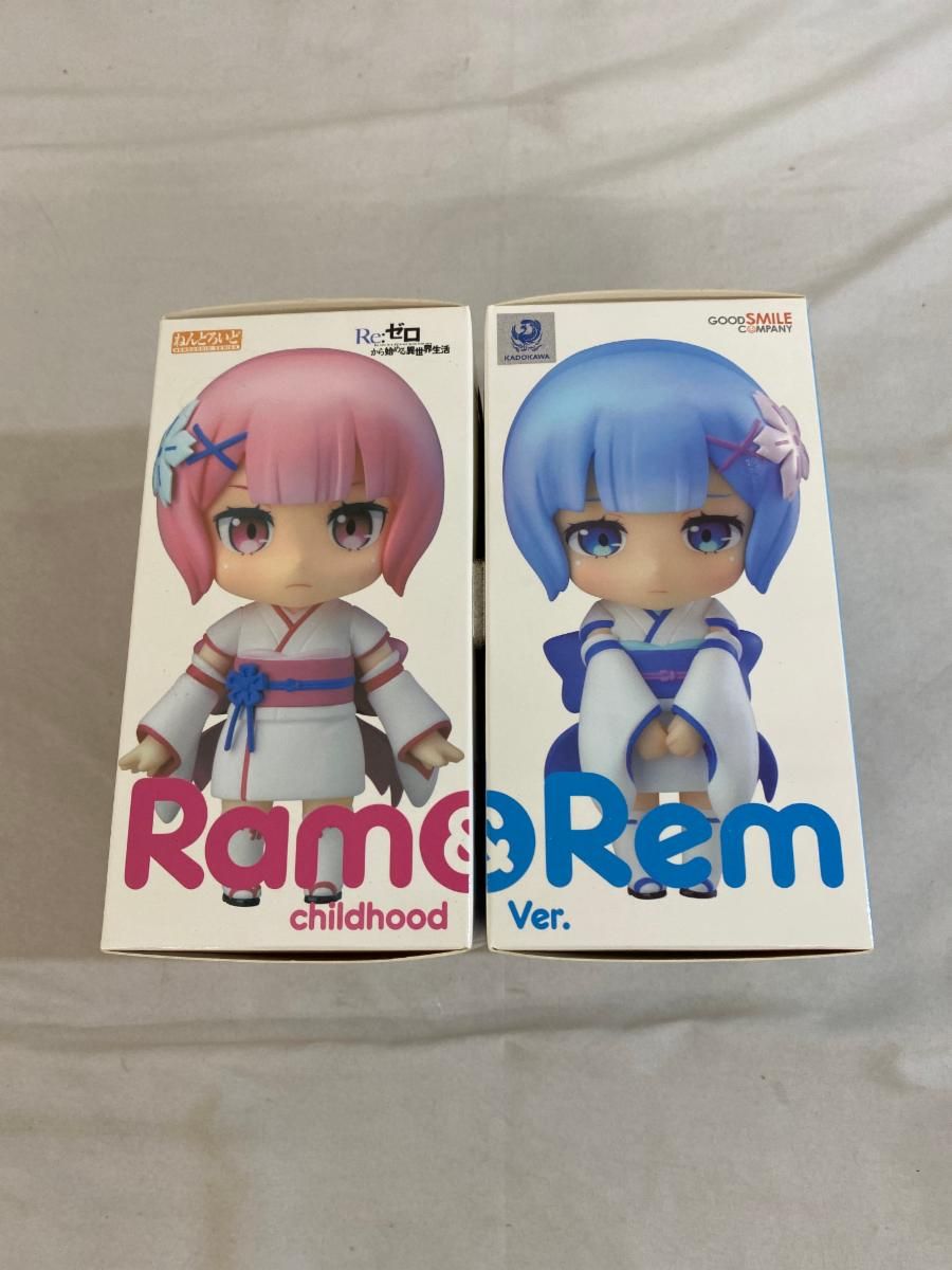 ワンフェス限定 未開封 ねんどろいどラム＆レム 幼少期Ver. Re：ゼロ