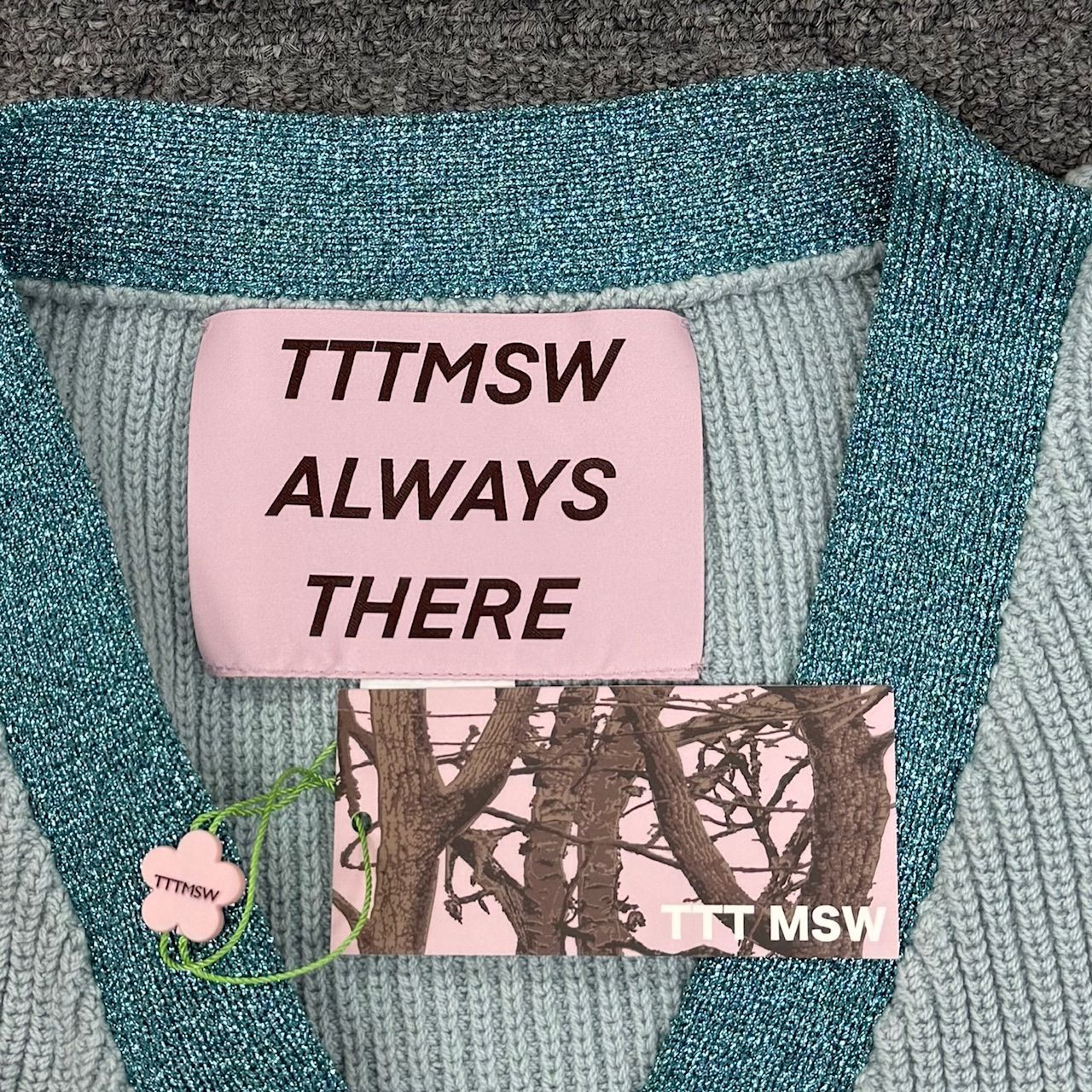 参考上代26400円 未使用品 TTT MSW 24SS Lame cardigan ラメ