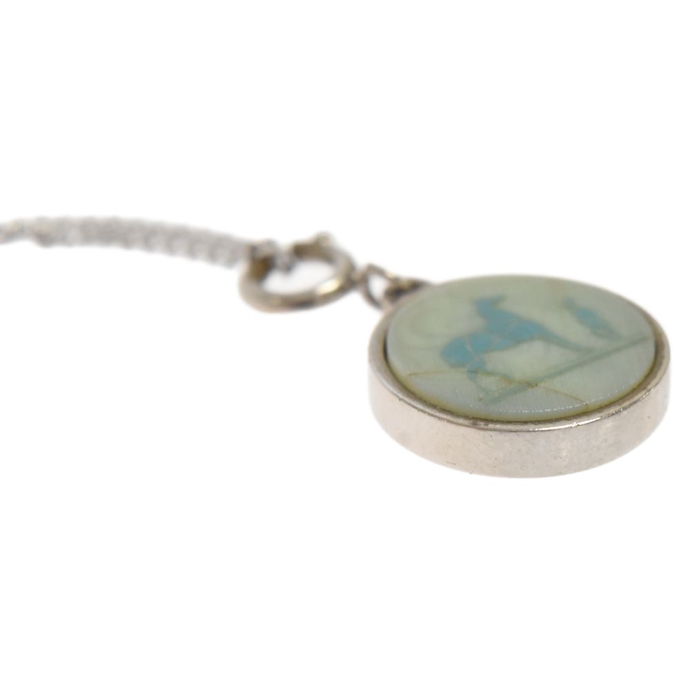 エルメス　コロゾ　ネックレスチャーム HERMES 【美品】エルメス コロゾ（象牙やし）チャーム シルバー