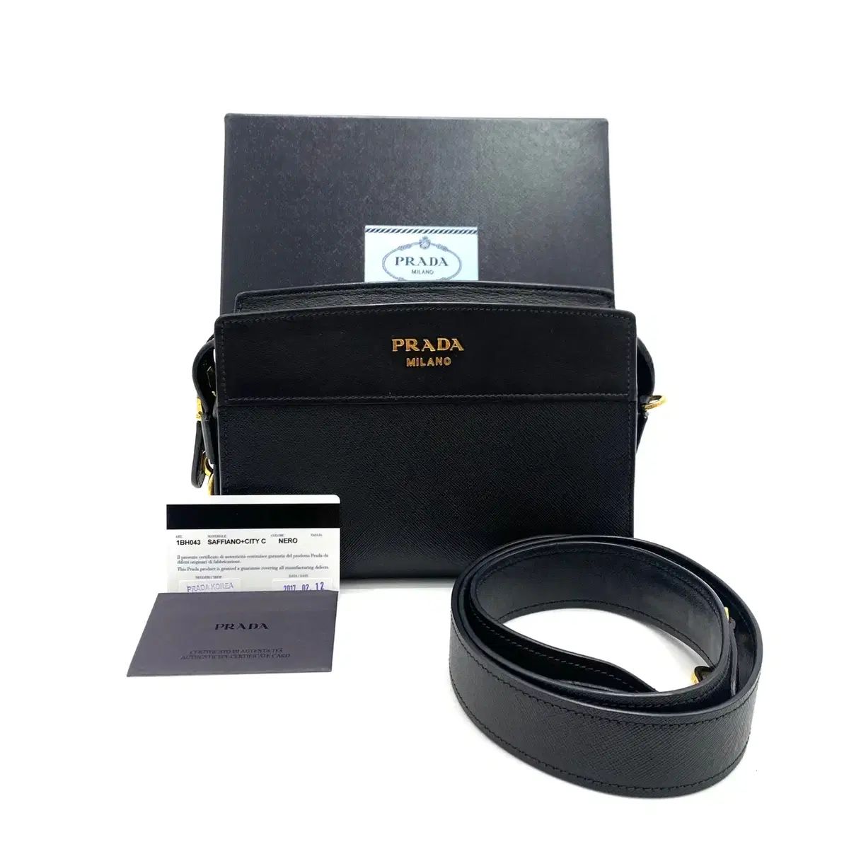 *デパートボード* PRADA プラダ サフィアーノ エスプラネード ショルダー 兼 クロスバッグ
